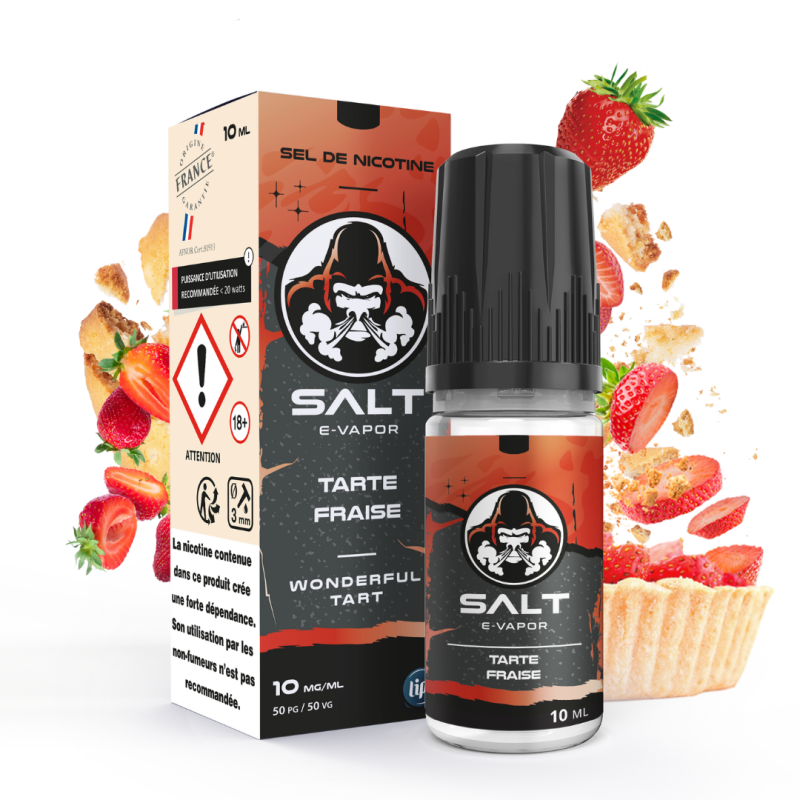 Salt E-Vapor : Fraise 10ml - Le French Liquide