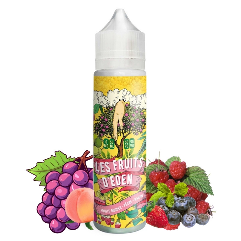 Fruits Rouges Pêche Raisin 50ml - Les Fruits d'Eden