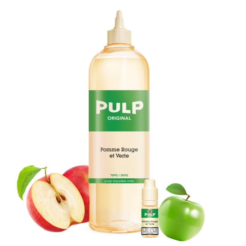 Pack Pomme rouge et verte 1L + 30 Boosters - Pulp