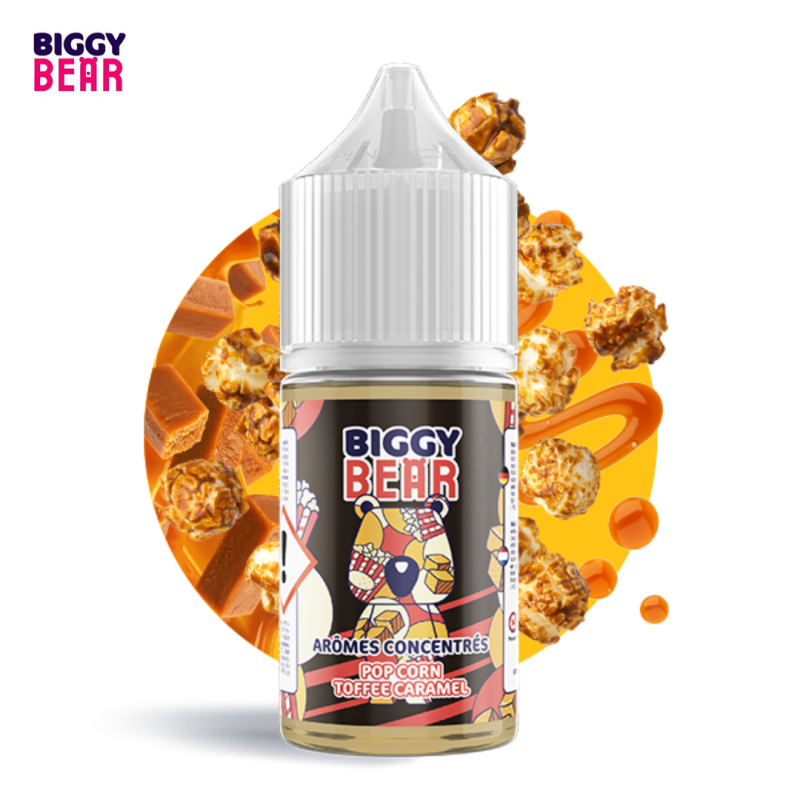 Concentré Pop Corn Toffee Caramel 30ml - Biggy Bear