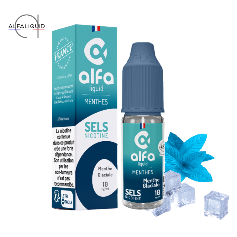 Menthe Glaciale Nic Salt 10ml - Alfaliquid