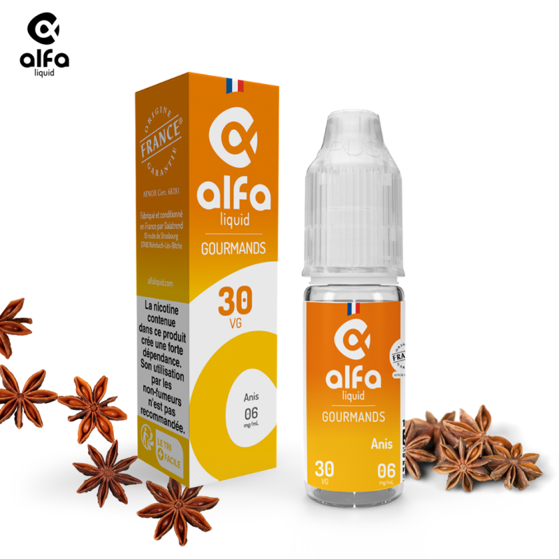 Alfaliquid Gourmandes - Anis 10ml