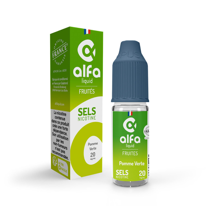 Pomme Verte Salt 10ml - Alfaliquid Fruitées