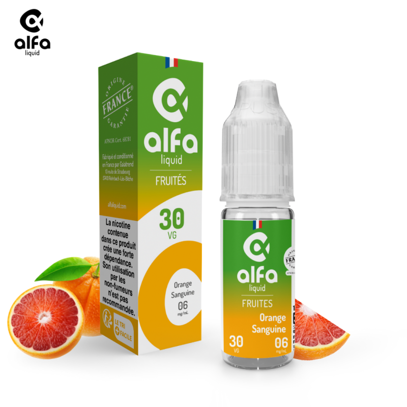 Alfaliquid Fruitées - Orange Sanguine 10ml