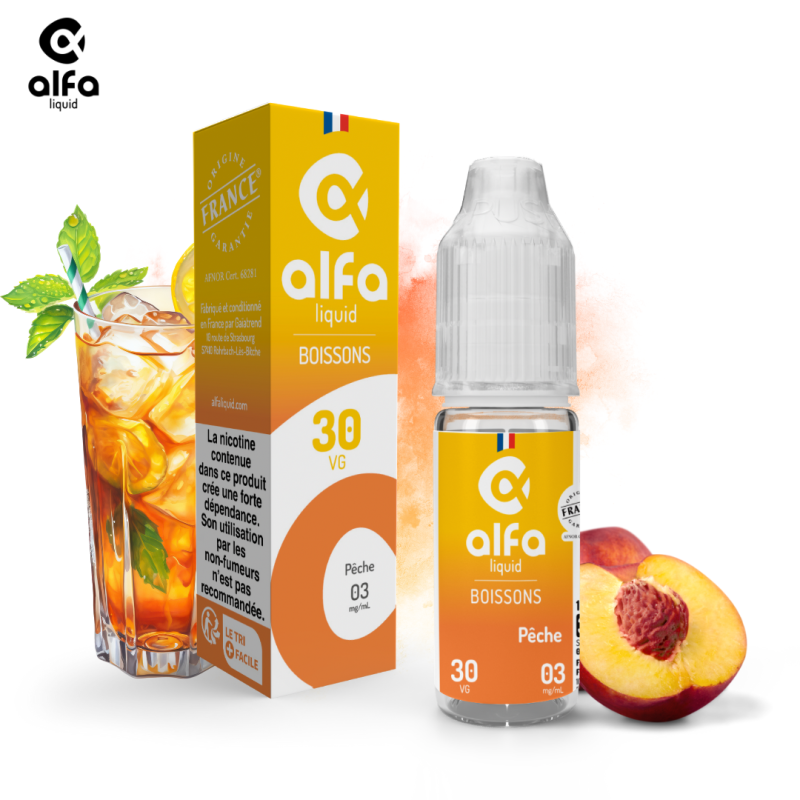 Alfaliquid Fruitées - Pêche 10ml