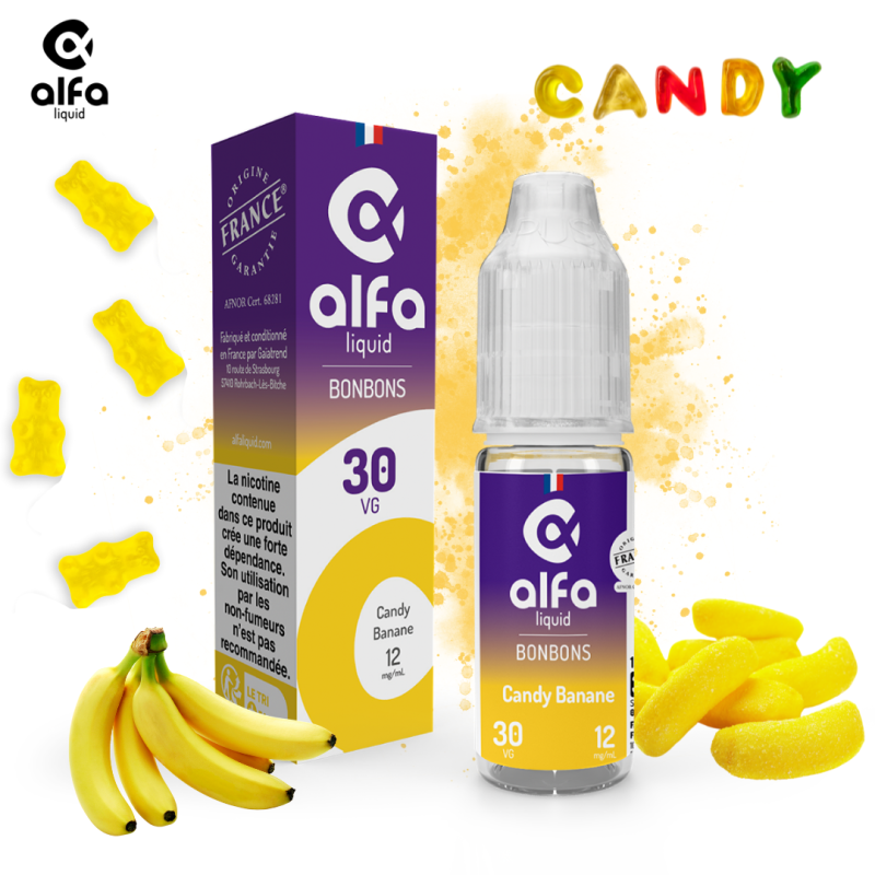 Alfaliquid Bonbons - Candy Banane 10ml