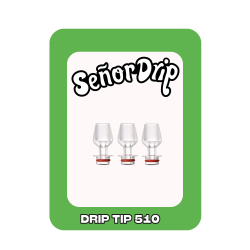 Drip Tip 510 Glass Cup - Señor Drip Tip