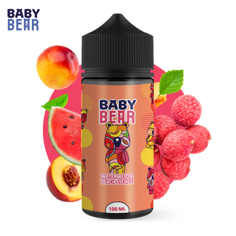 Watermelon Peach Lychee 100ml - Baby Bear