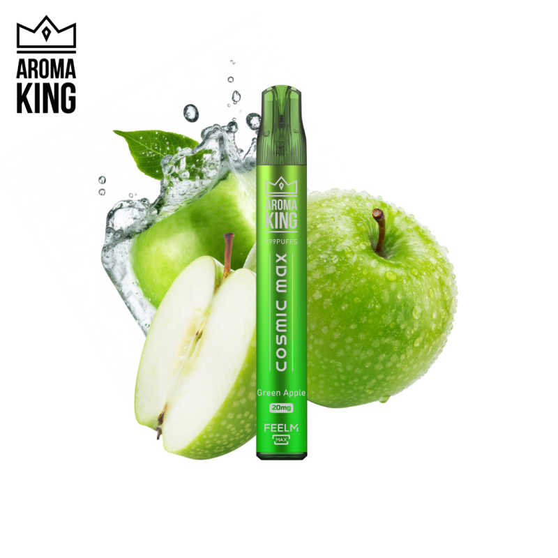 Pod Green Apple 999 puffs - Cosmic Max by Aroma King