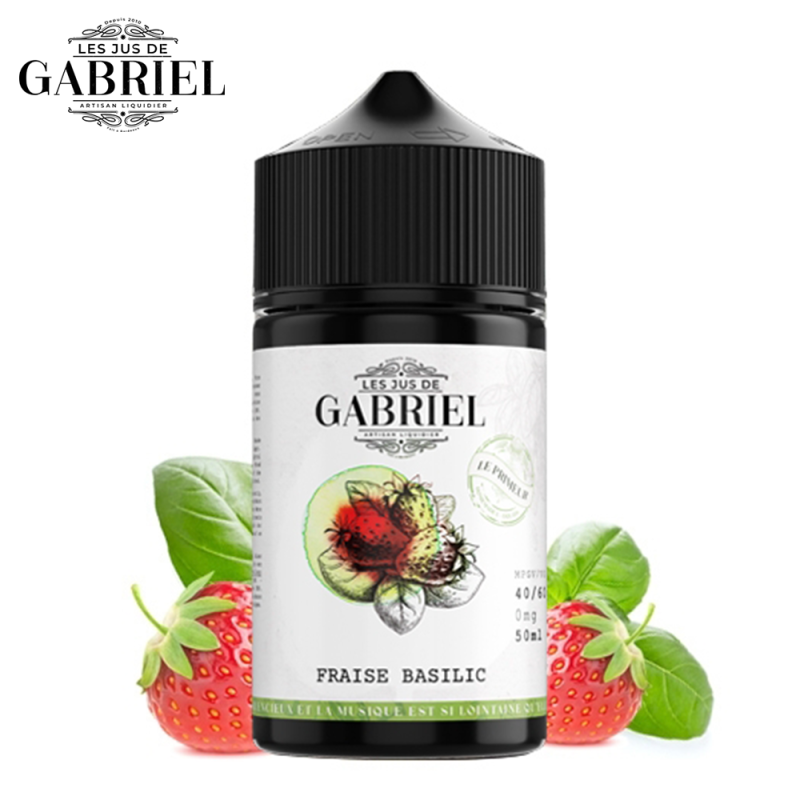 Fraise Basilic 50ml - Jus Gabriel