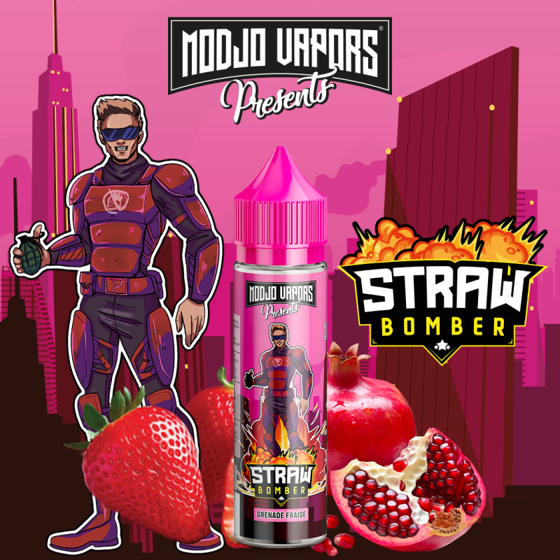 Strawbomber 50ml - Modjo Vapors by Liquidarom