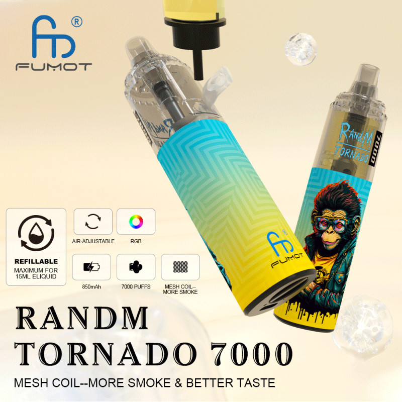 Pod Rechargeable 7000 puffs - Tornado by RandM