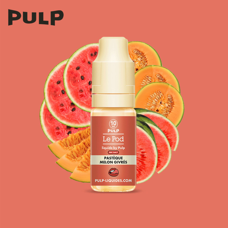 Pastèque Melon Givrés 10ml - POD by PULP Nic Salt