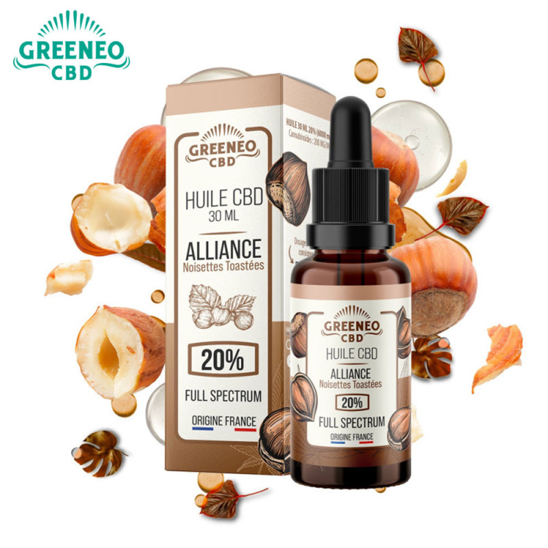 Huile CBD Alliance Noisettes Toastées 30ml - Greeneo