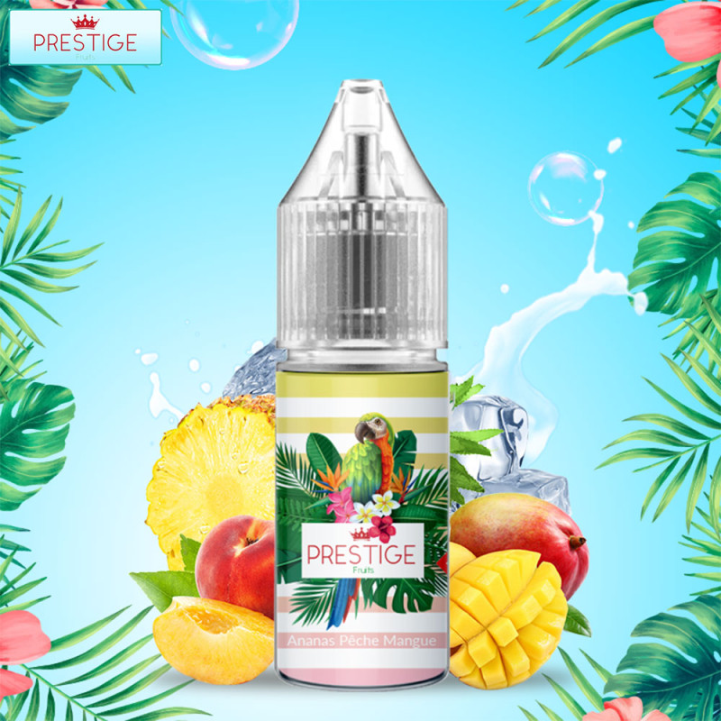 Ananas Pêche Mangue Nic Salt 10ml - Prestige Fruits