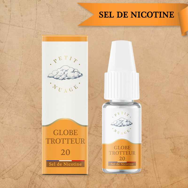 Globe Trotteur 10ml Nic Salt - Petit Nuage