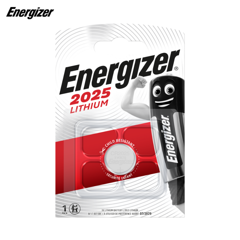 Pile bouton Lithium CR2025 FSB1 (1pc) - Energizer