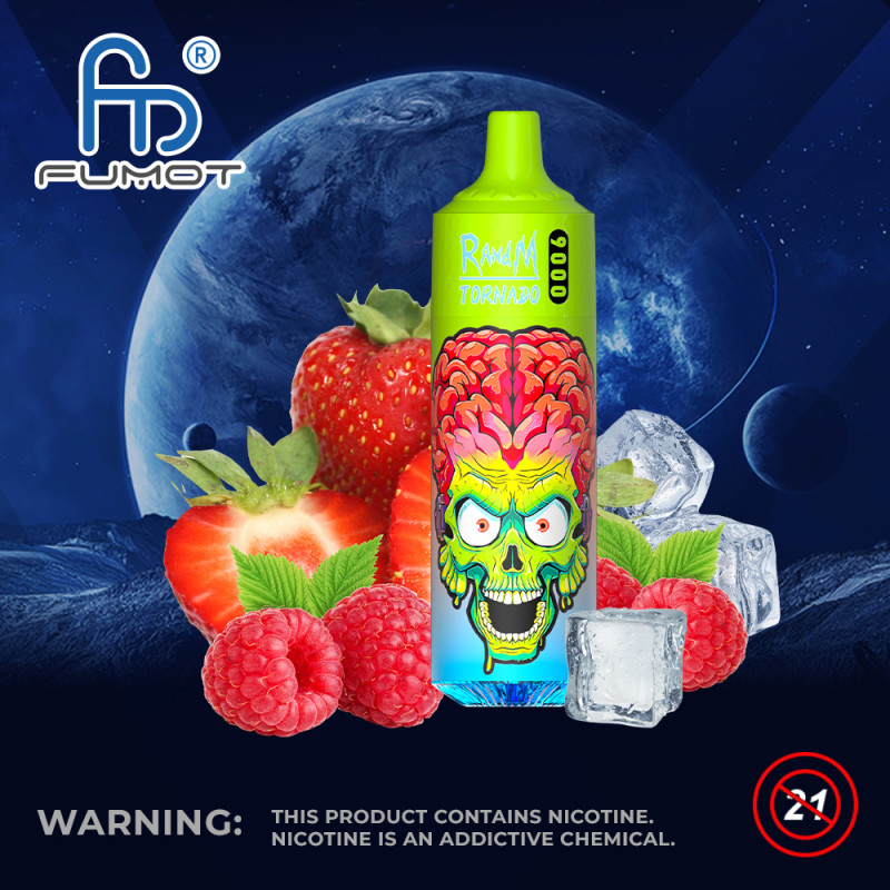 Strawberry Raspberry Ice 9000 puffs - Tornado by RandM