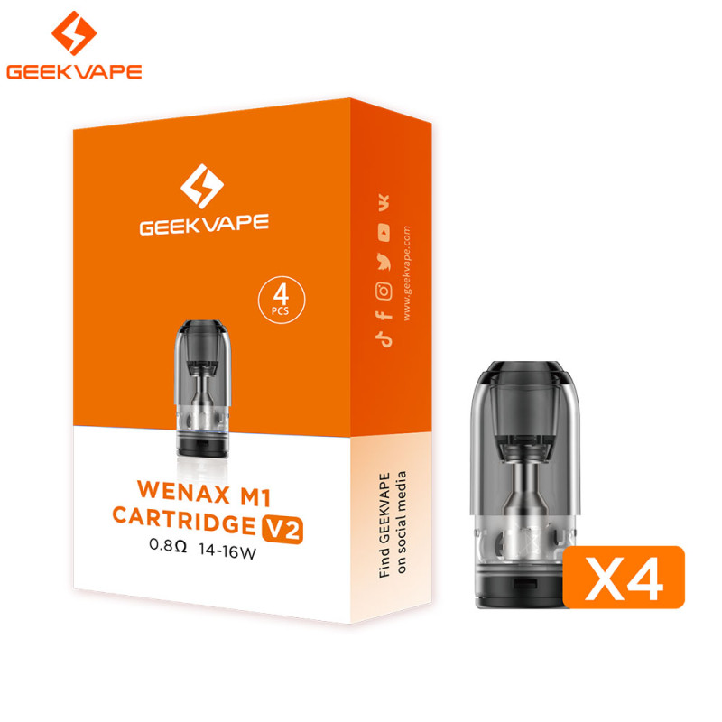 Cartouches Wenax M1 2ml V2 (4pcs) - Geekvape