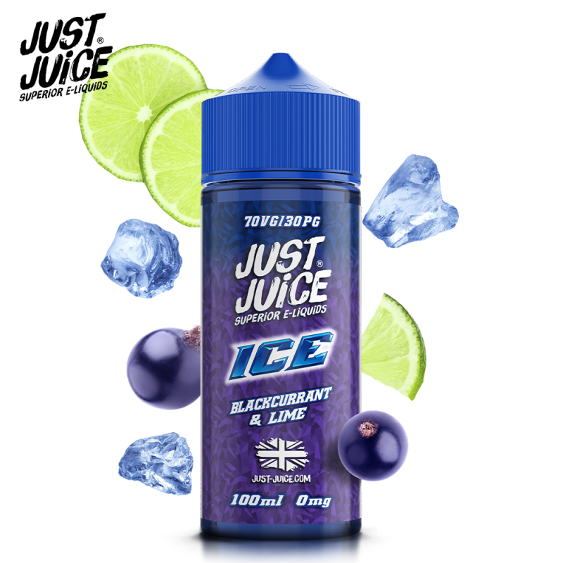 Blackcurrant & lime Ice 100ml - Just Juice