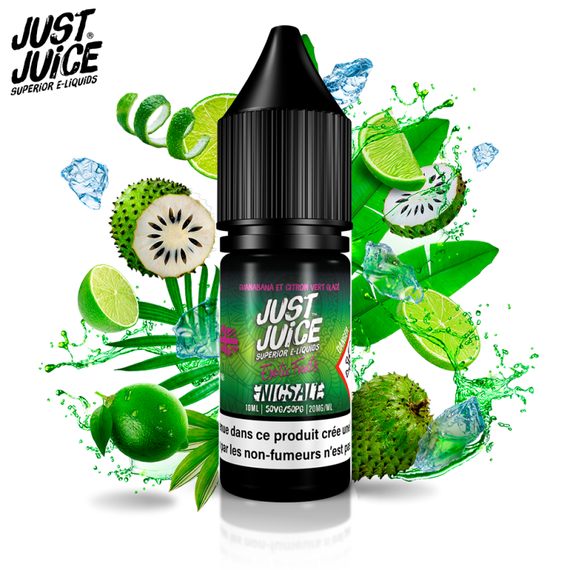 Guanabana & Citron vert glacé 10ml Nic Salt - Just Juice