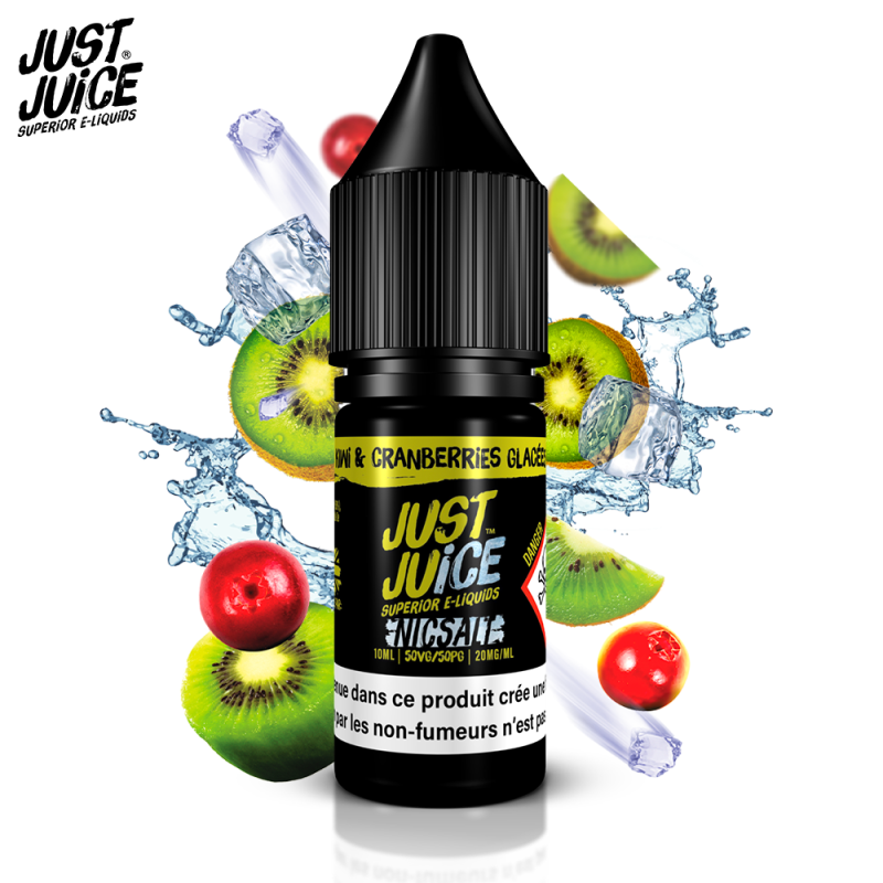 Kiwi & Cranberries Glacées 10ml Nic Salt - Just juice