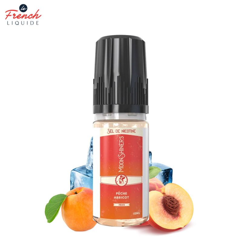 Moon Shiners : Pêche Abricot 10ml Salt - Le French Liquide