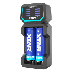 Xtar Chargeur d'accus D2