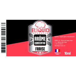 Arôme Fraise 10ml - Eliquid France