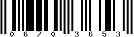 EAN-8 : 06703653