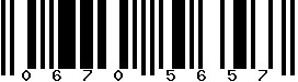 EAN-8 : 06705657