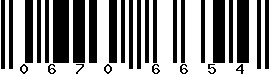 EAN-8 : 06706654