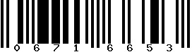 EAN-8 : 06716653