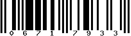 EAN-8 : 06717933