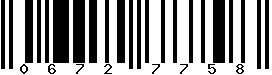 EAN-8 : 06727758