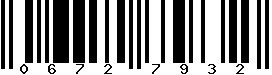 EAN-8 : 06727932