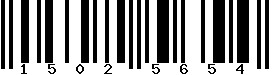 EAN-8 : 15025654