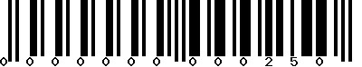 EAN-13 : 0000000000250