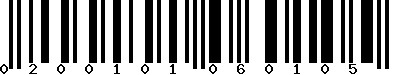 EAN-13 : 0200101060105