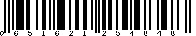 EAN-13 : 0651621254848