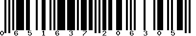 EAN-13 : 0651637206305