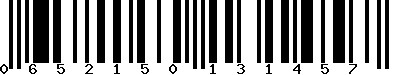 EAN-13 : 0652150131457