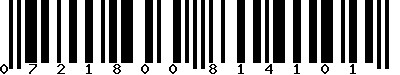 EAN-13 : 0721800814101