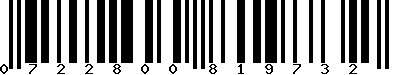 EAN-13 : 0722800819732