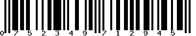 EAN-13 : 0752349712945