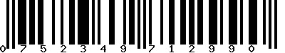 EAN-13 : 0752349712990