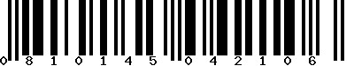 EAN-13 : 0810145042106