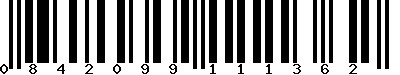 EAN-13 : 0842099111362