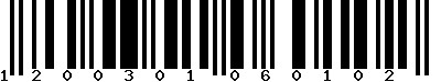 EAN-13 : 1200301060102