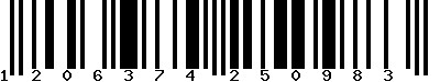 EAN-13 : 1206374250983